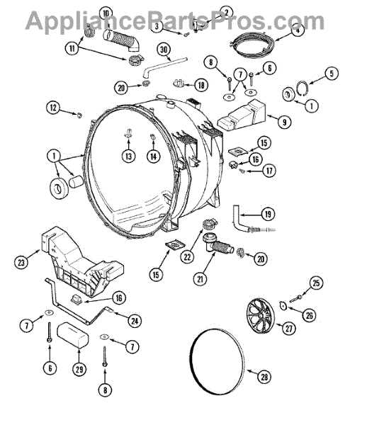 maytag commercial washer parts diagram