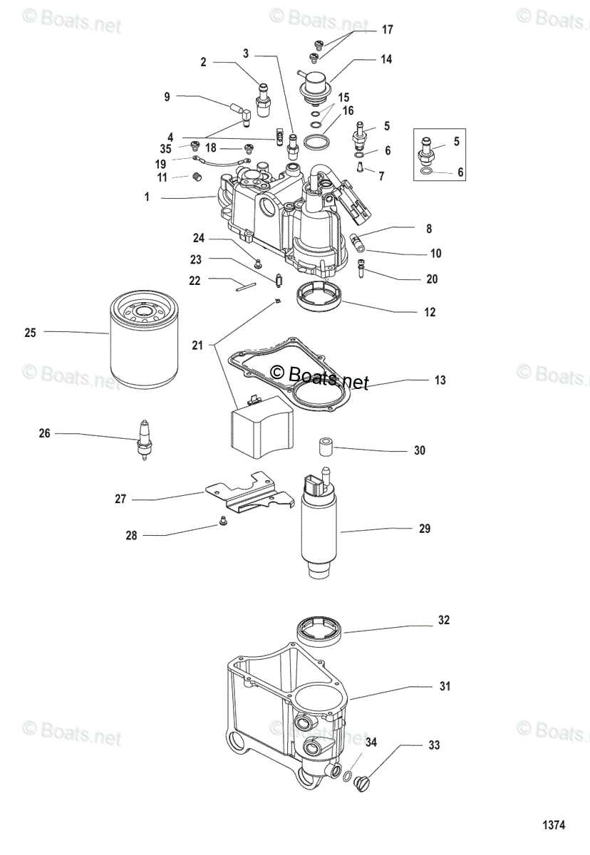 mercury optimax 225 parts diagram