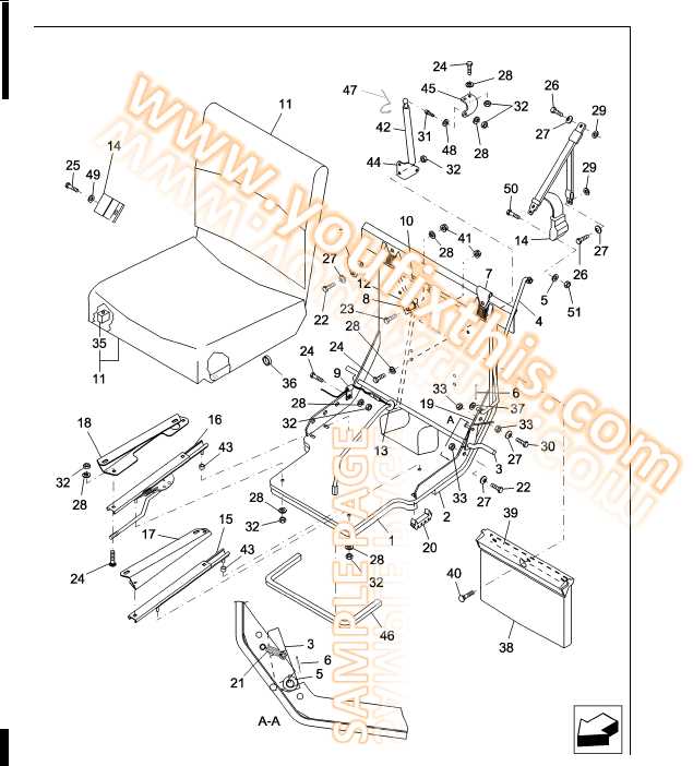 backhoe parts diagram