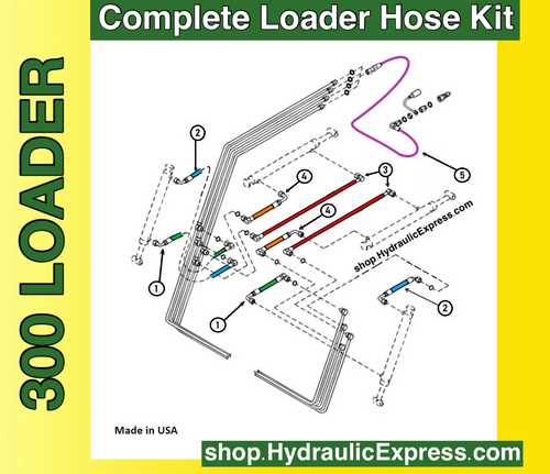 john deere 300 loader parts diagram