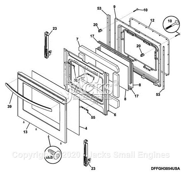 frigidaire electric range parts diagram