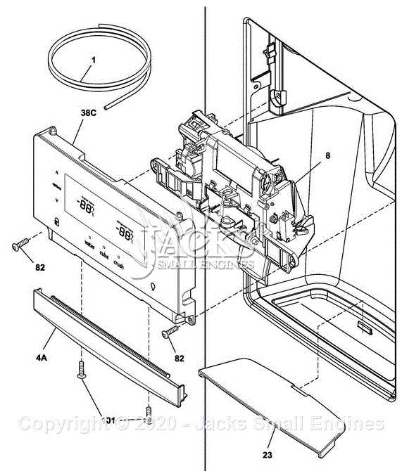 frigidaire freezer parts diagram