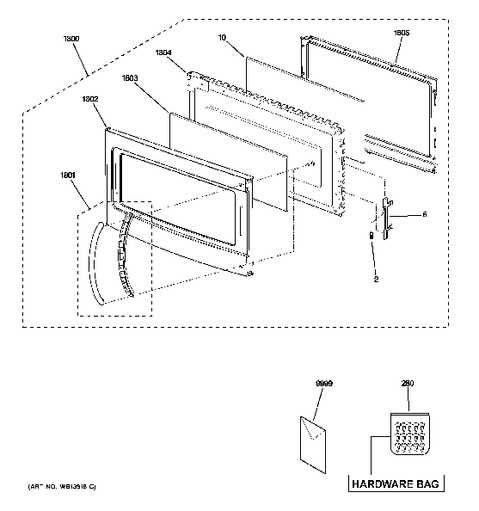 frigidaire microwave parts diagram