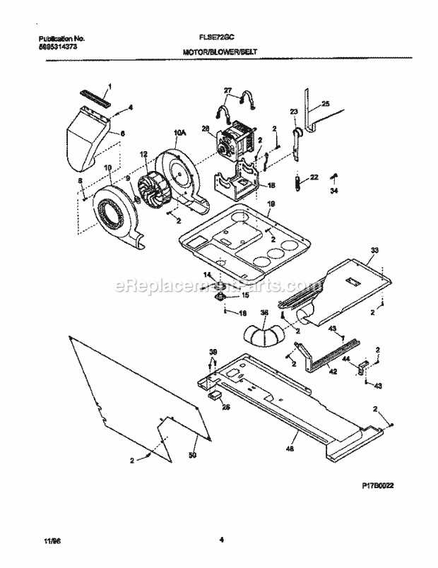 frigidaire stackable washer dryer parts diagram