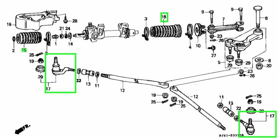 front end f250 steering parts diagram