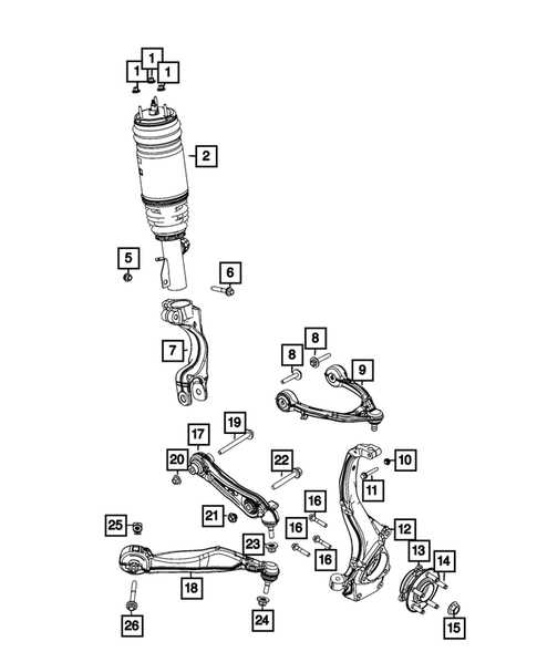 front end jeep grand cherokee parts diagram