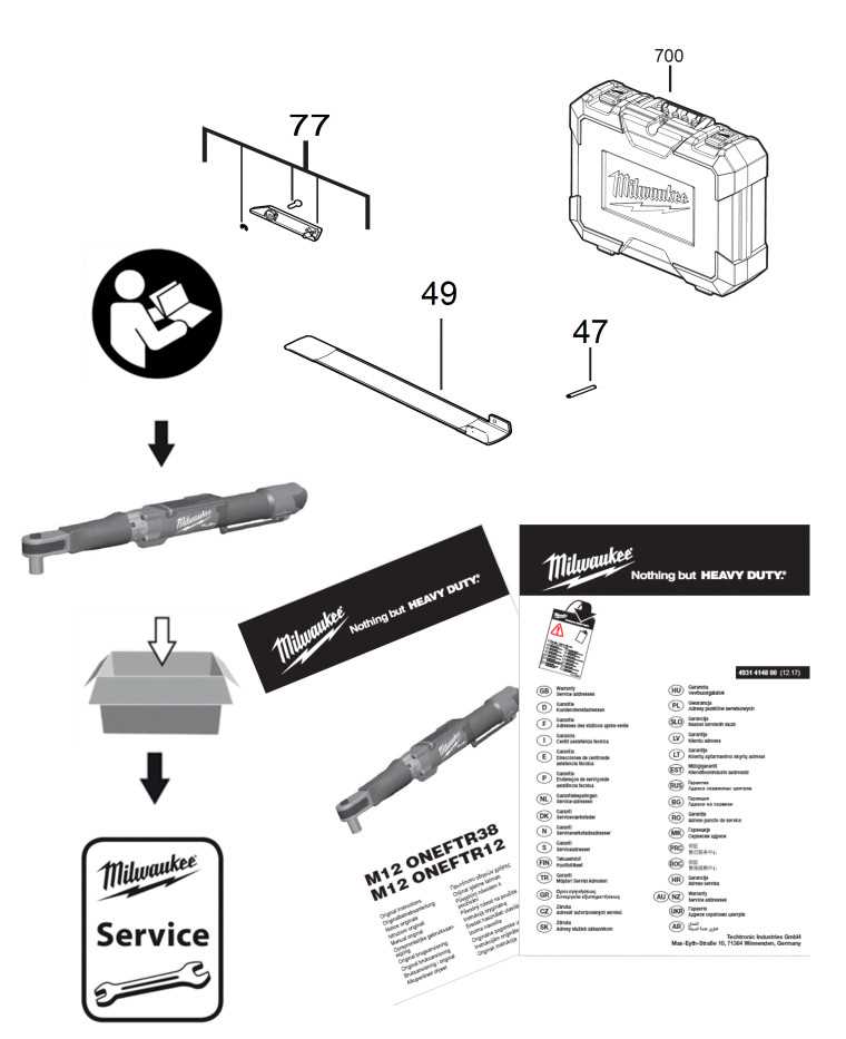 milwaukee grease gun parts diagram