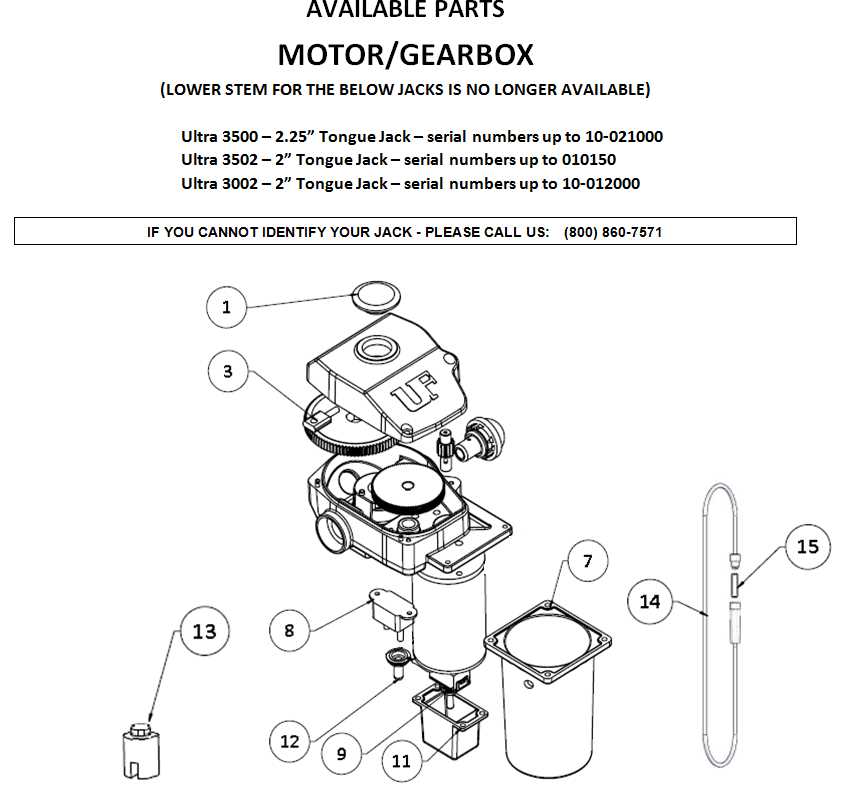 fulton trailer jack parts diagram