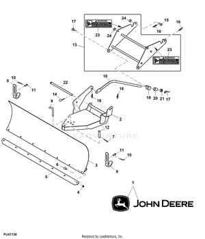 john deere snow plow parts diagram