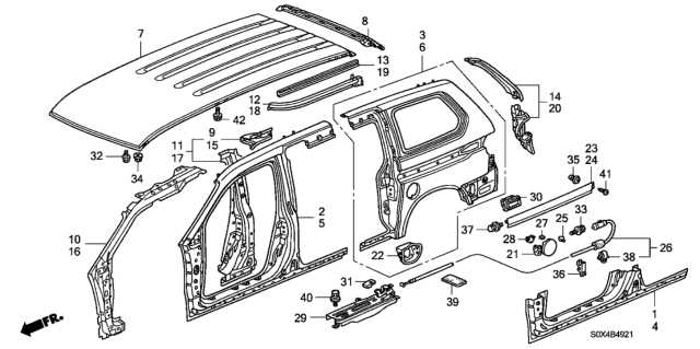 2004 honda odyssey parts diagram