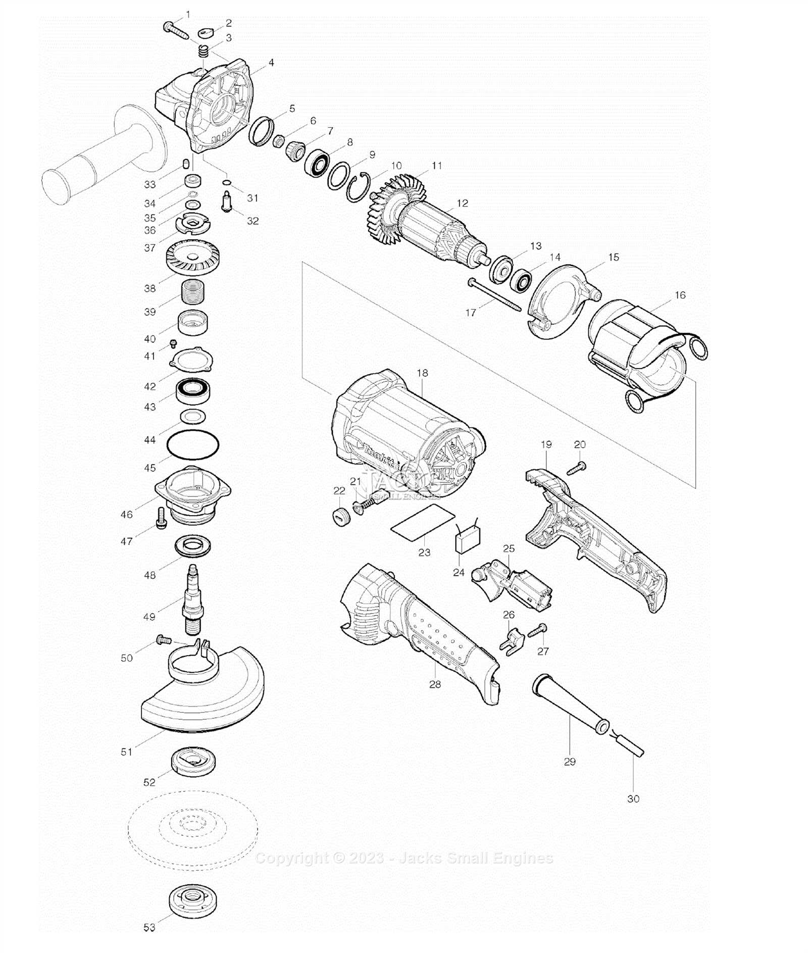 makita 5007mg parts diagram