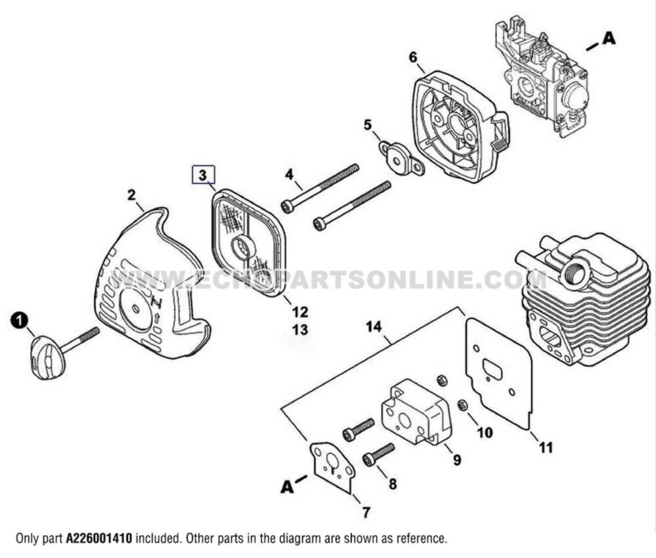 echo 225 parts diagram