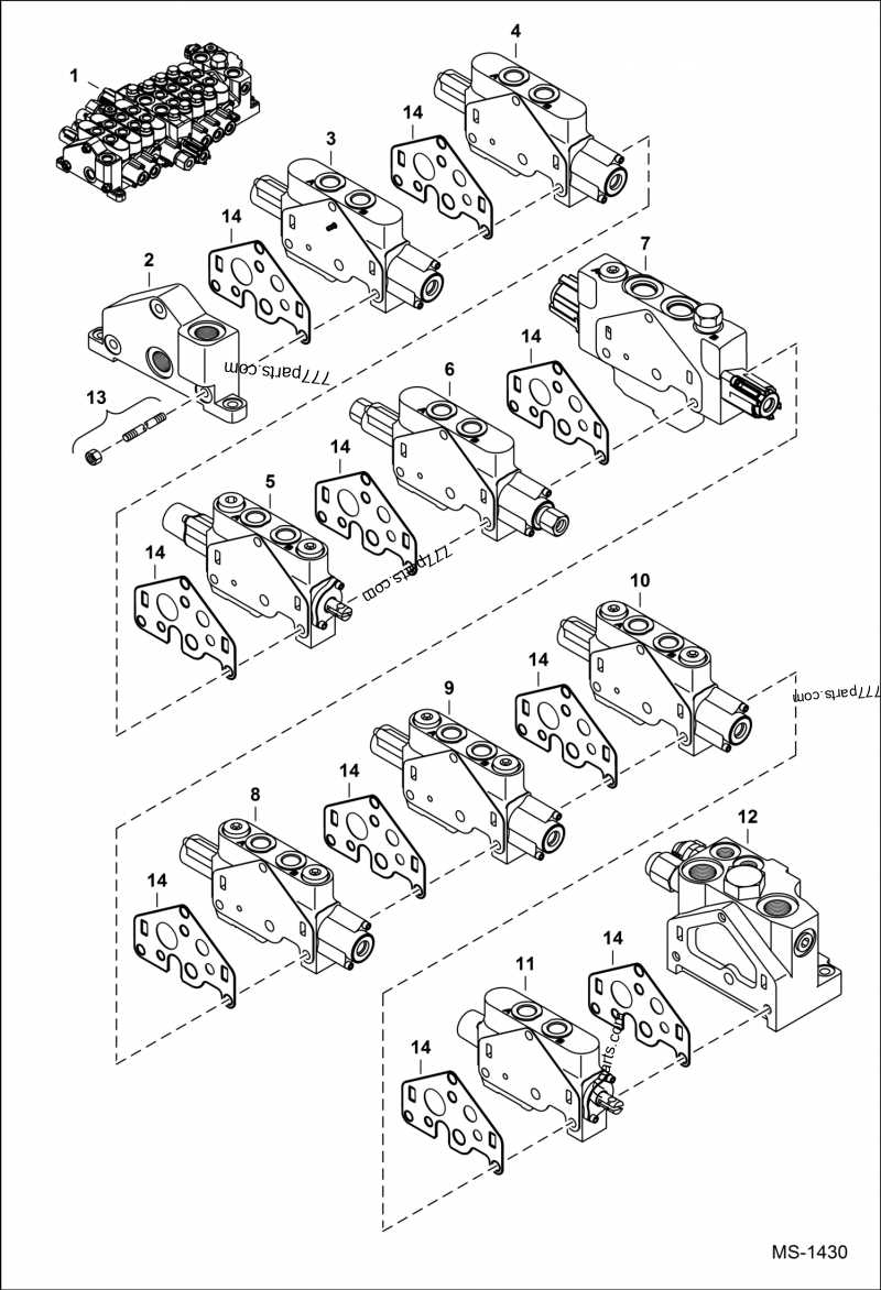 bobcat 334 parts diagram