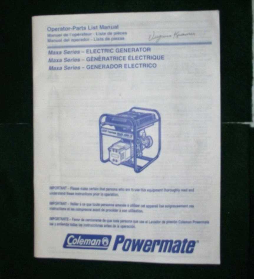 powermate pm2000i parts diagram