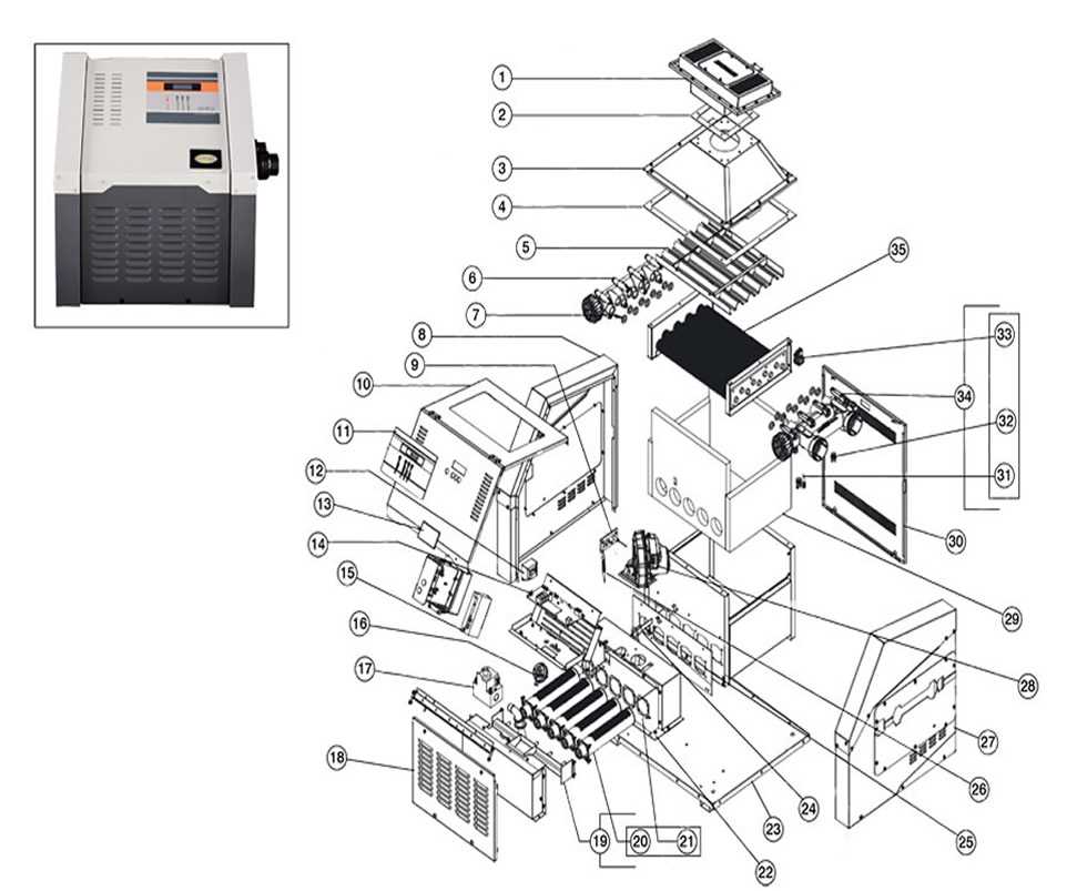 gas heater parts diagram