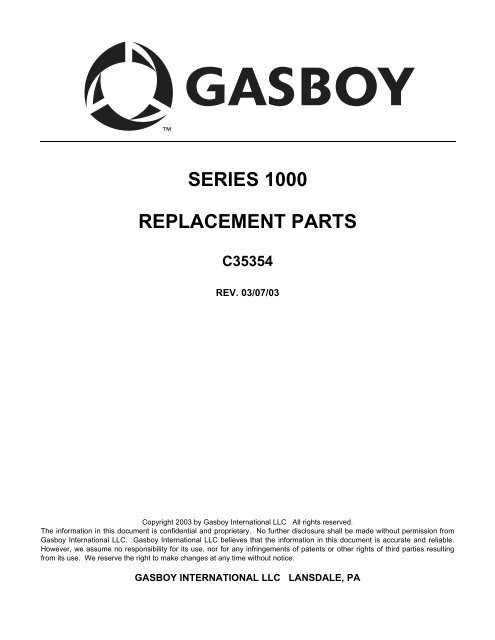 gasboy pump parts diagram