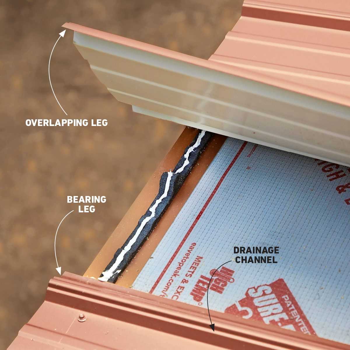 metal roof parts diagram