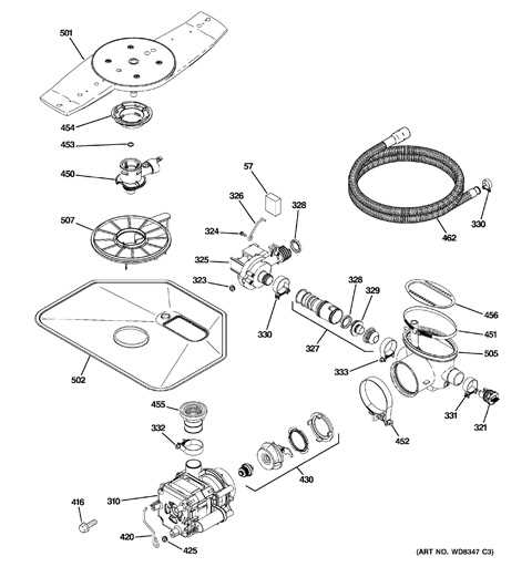 ge dishwasher door parts diagram