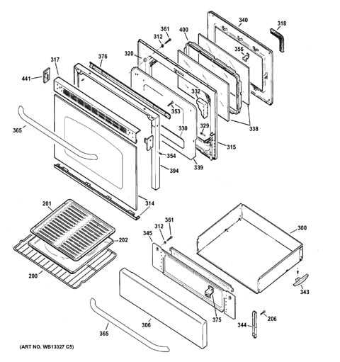 ge oven parts diagram