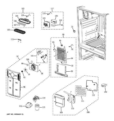 ge refrigerator parts diagram