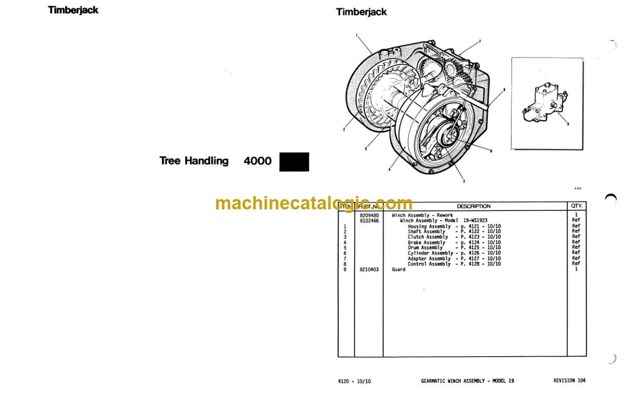 gearmatic 19 winch parts diagram