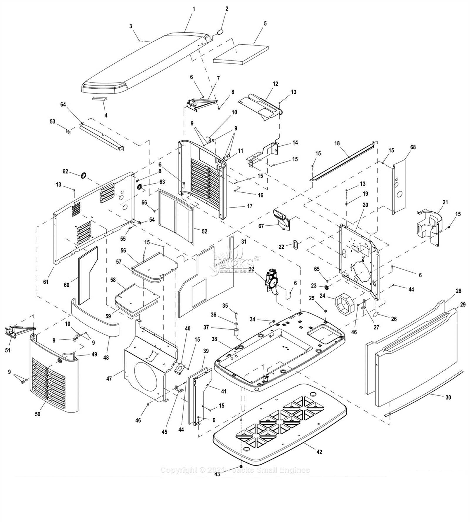 generac 22kw generator parts diagram