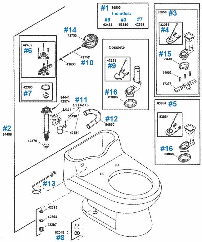 kohler toilet parts diagram