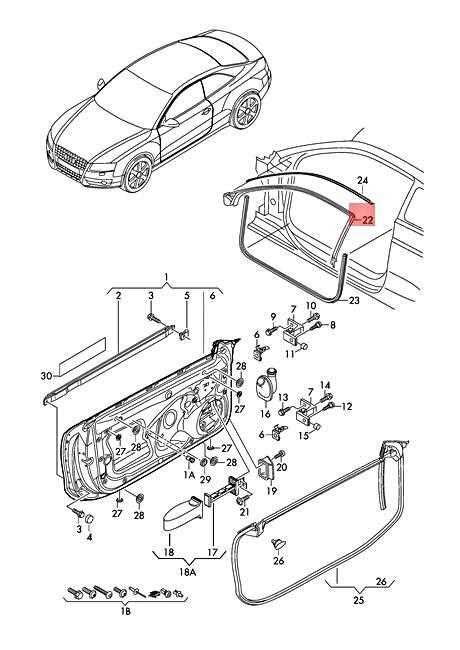 audi a4 body parts diagram