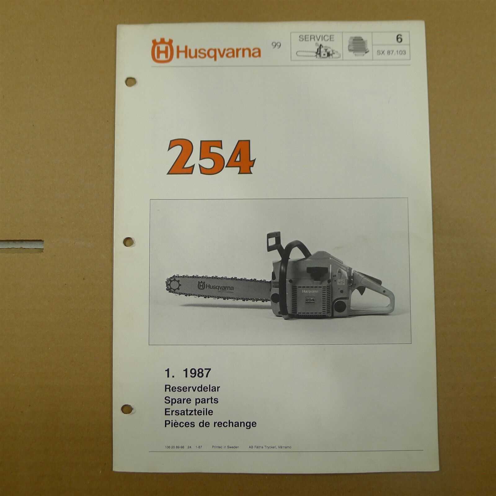 husqvarna 257 parts diagram