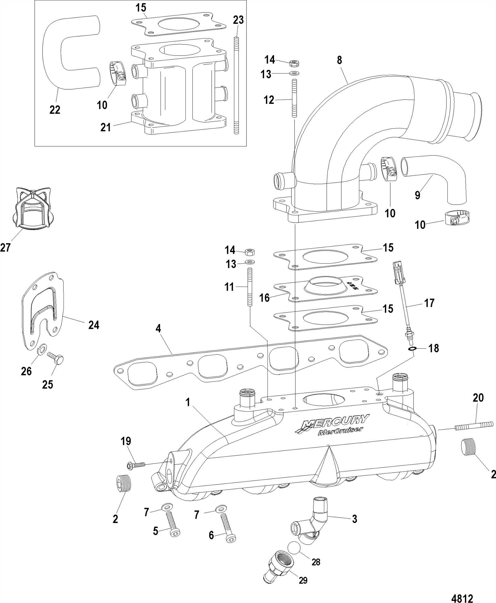 inboard motor parts diagram