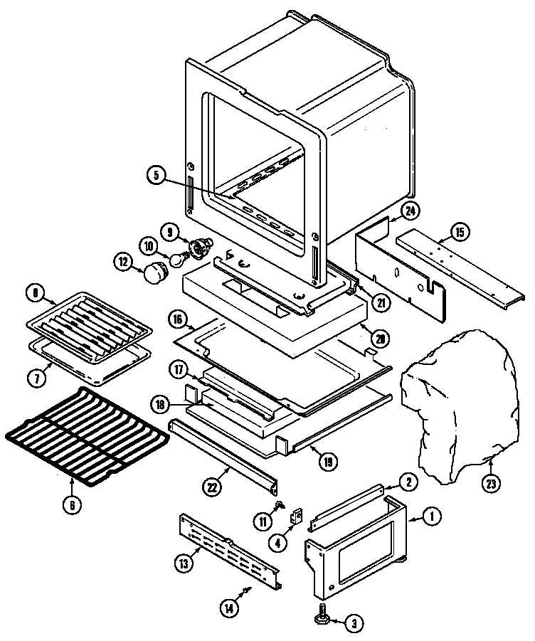 magic chef parts diagram