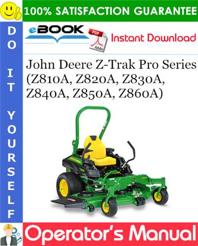 john deere z820a parts diagram