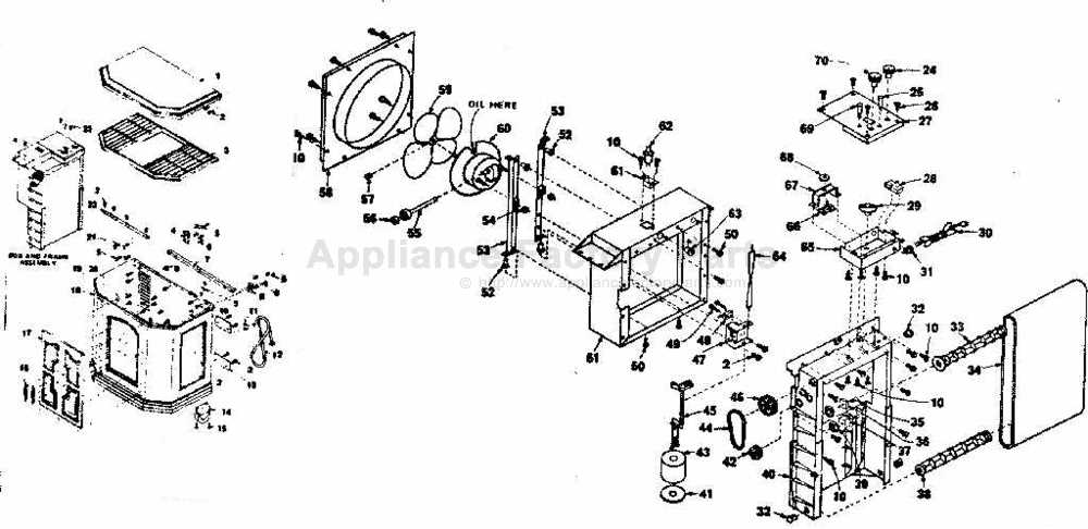 kenmore 70 series dryer parts diagram