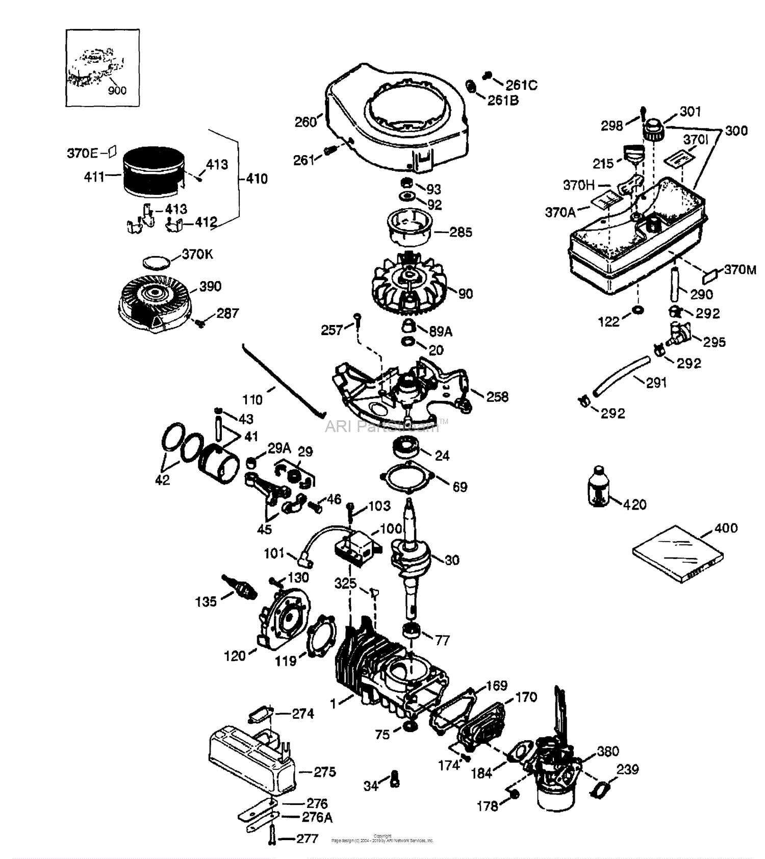 2 stroke engine parts diagram