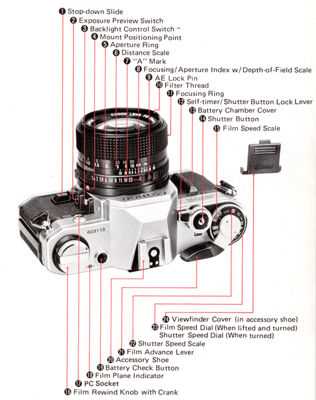 canon ae 1 parts diagram