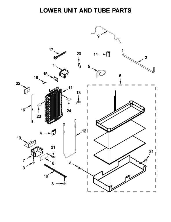 kitchenaid side by side refrigerator parts diagram