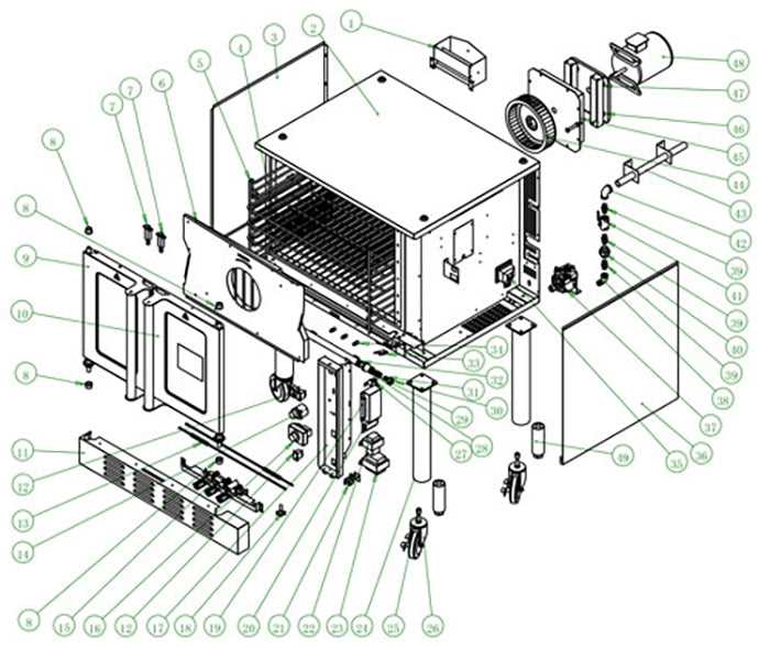 oven parts diagram