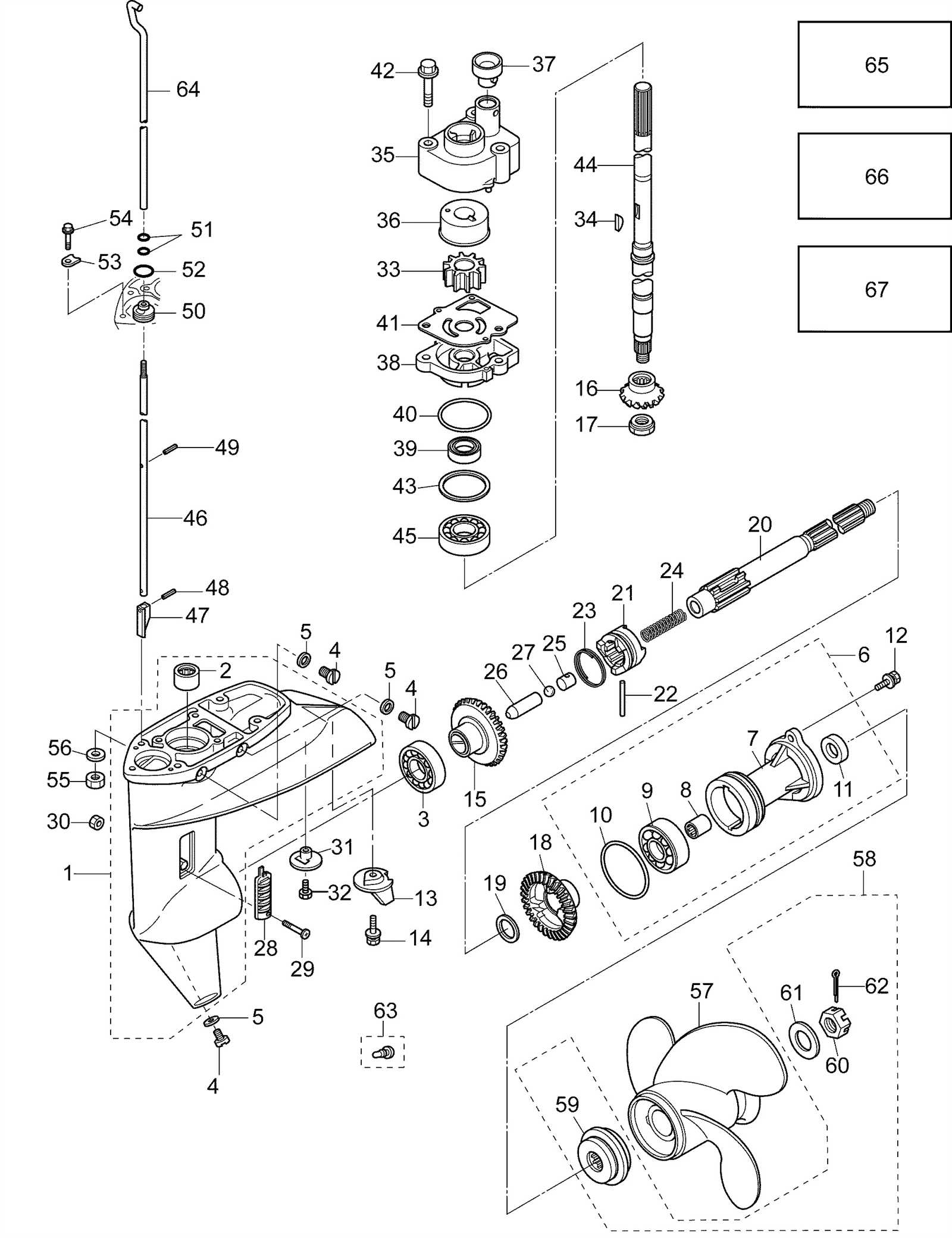 johnson 15 hp parts diagram