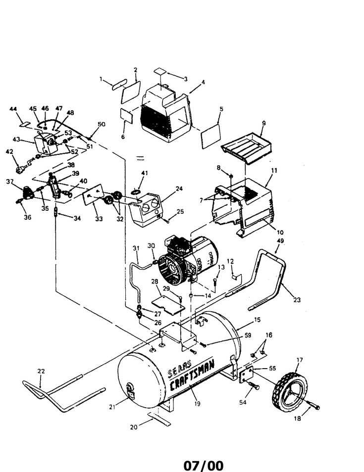 air compressor pressure switch parts diagram