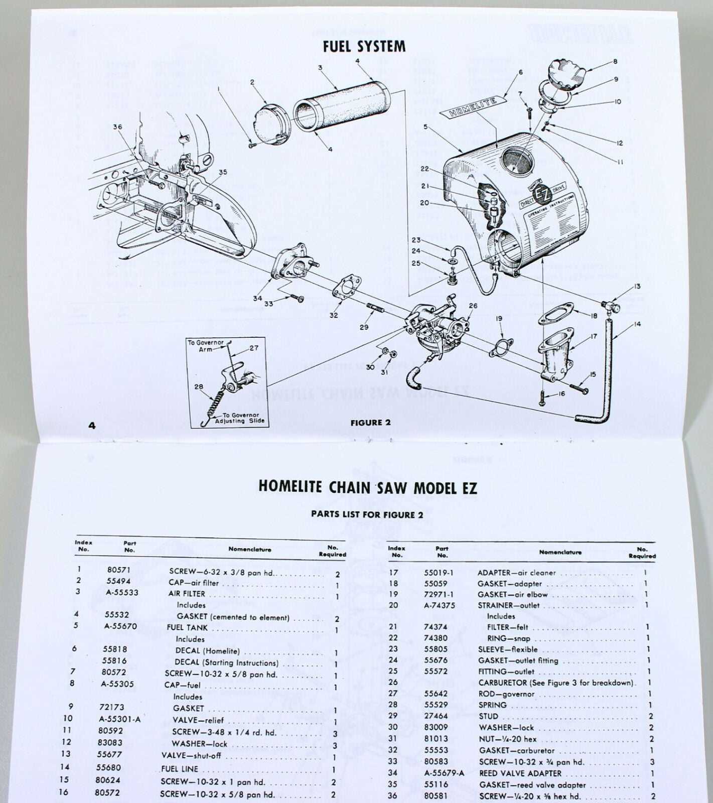 homelite xl12 parts diagram