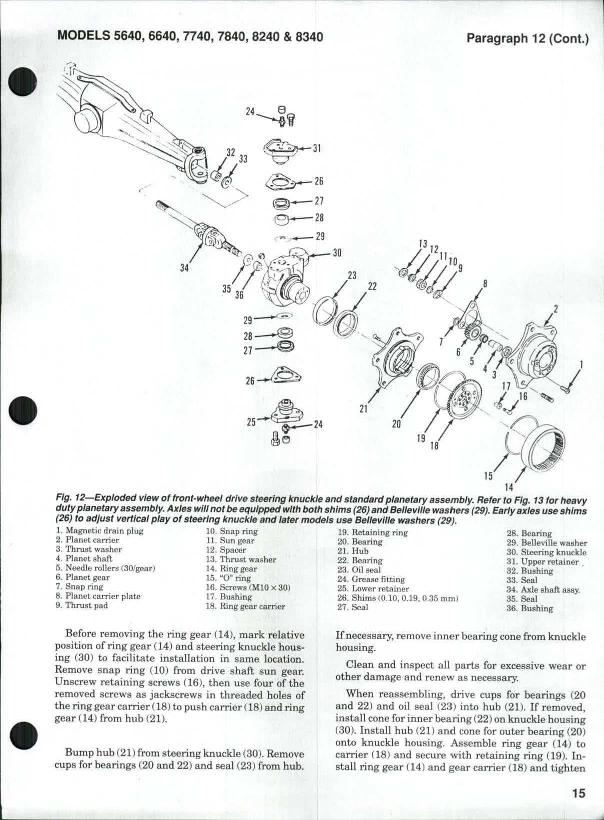 ford 7740 parts diagram