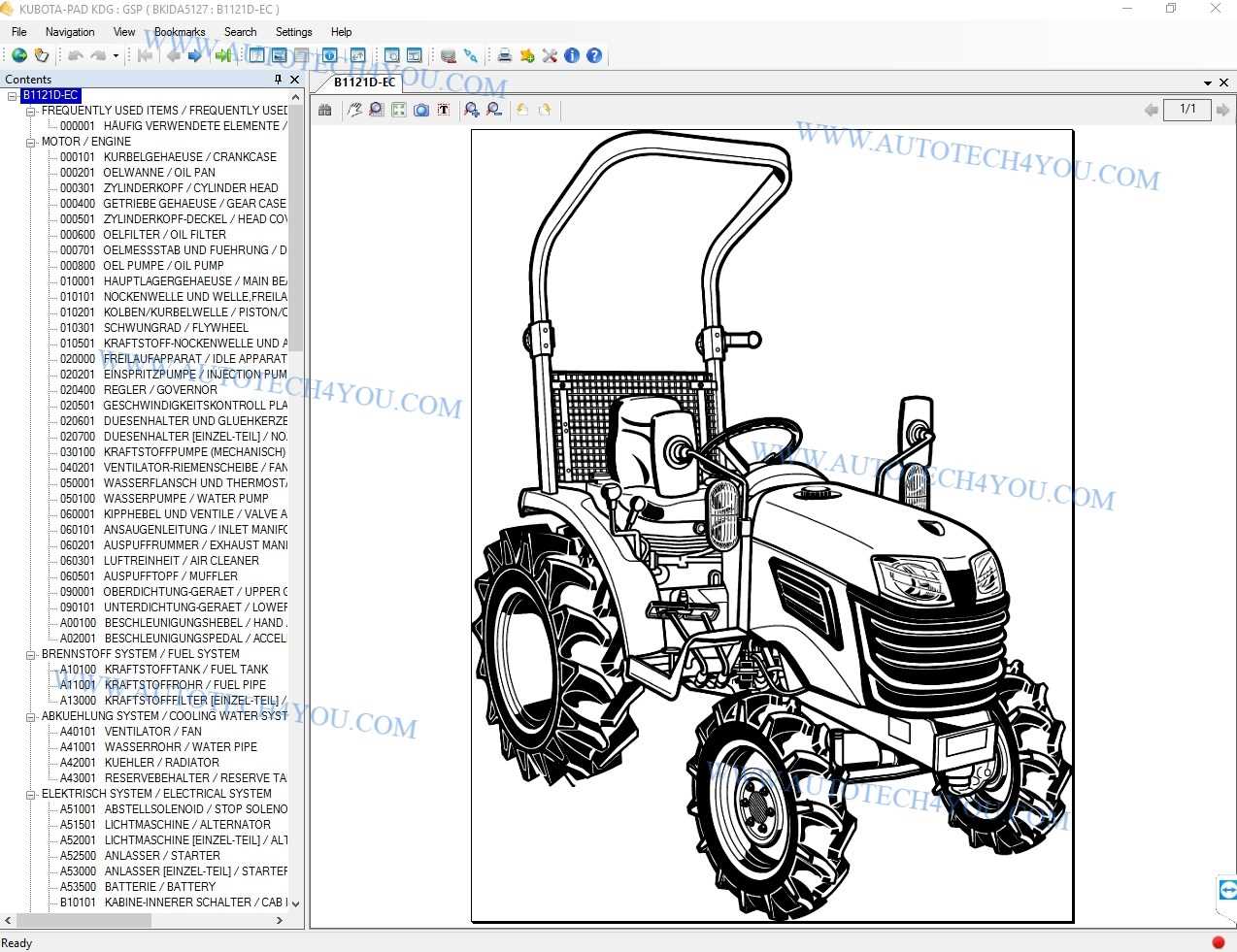 kubota r520 parts diagram