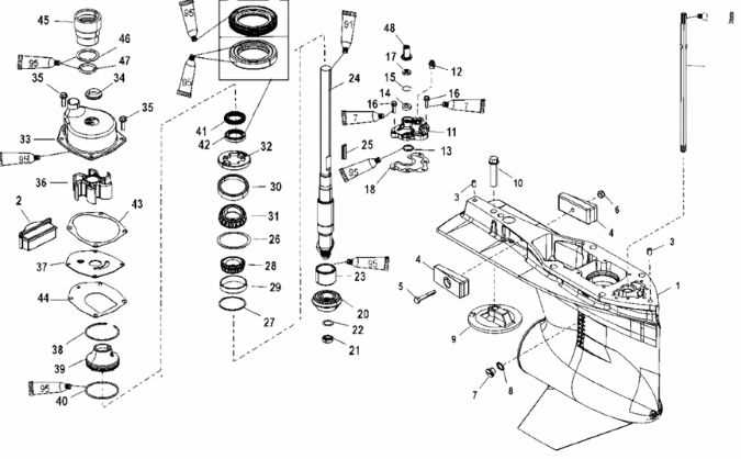 inboard motor parts diagram