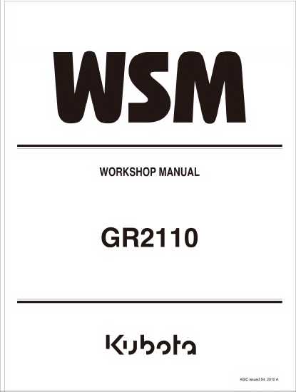 kubota gr2110 parts diagram