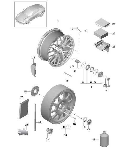 car wheel parts diagram