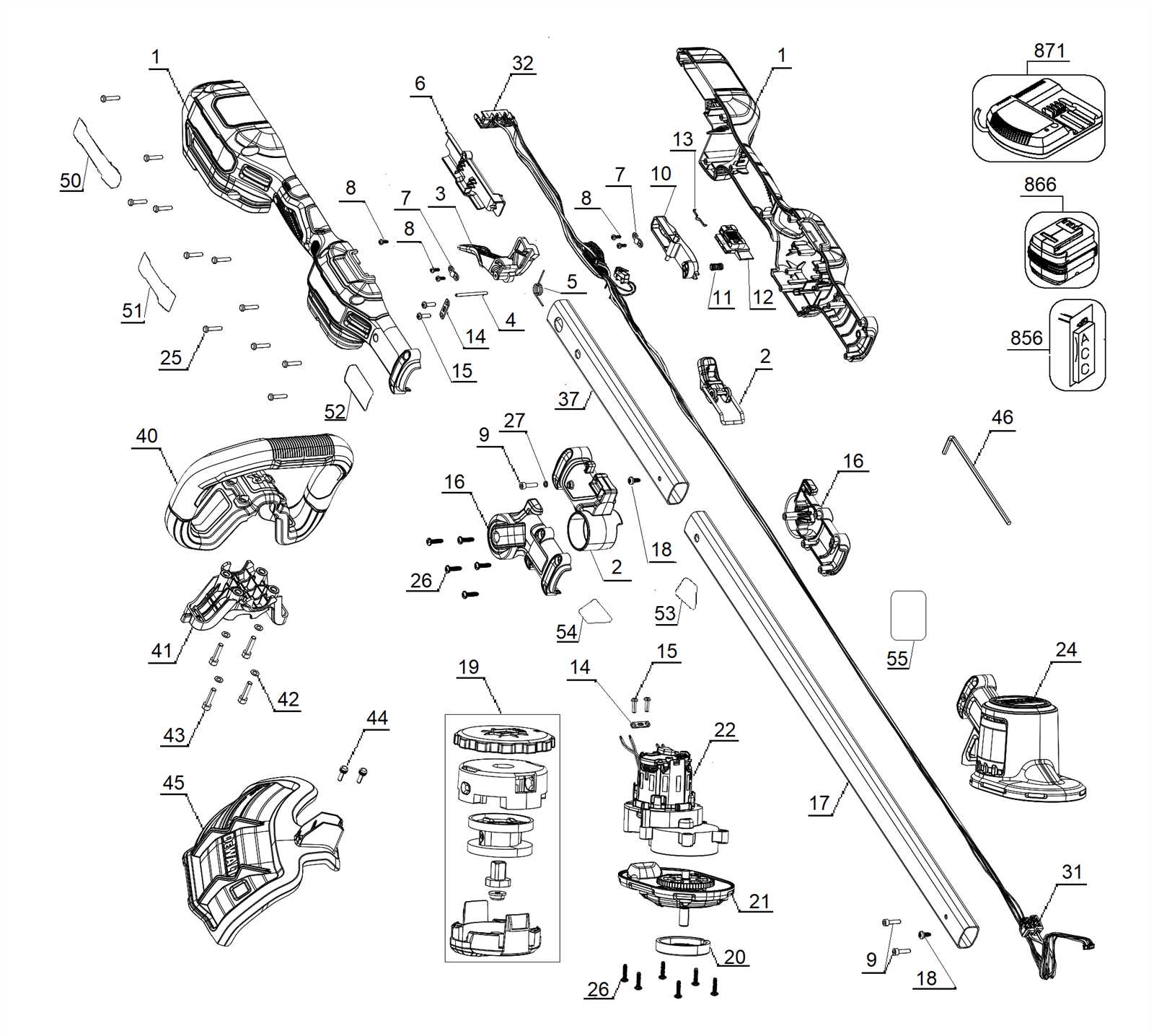 dewalt dcpr320 parts diagram
