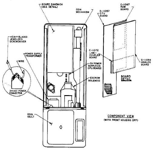 parts of a payphone diagram