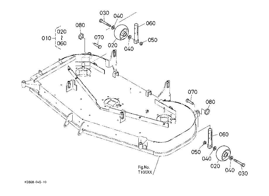 kubota zd326 deck parts diagram