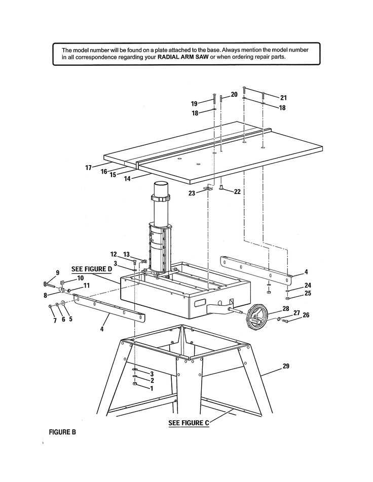 craftsman miter saw parts diagram