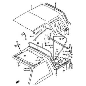 jeep wrangler soft top parts diagram